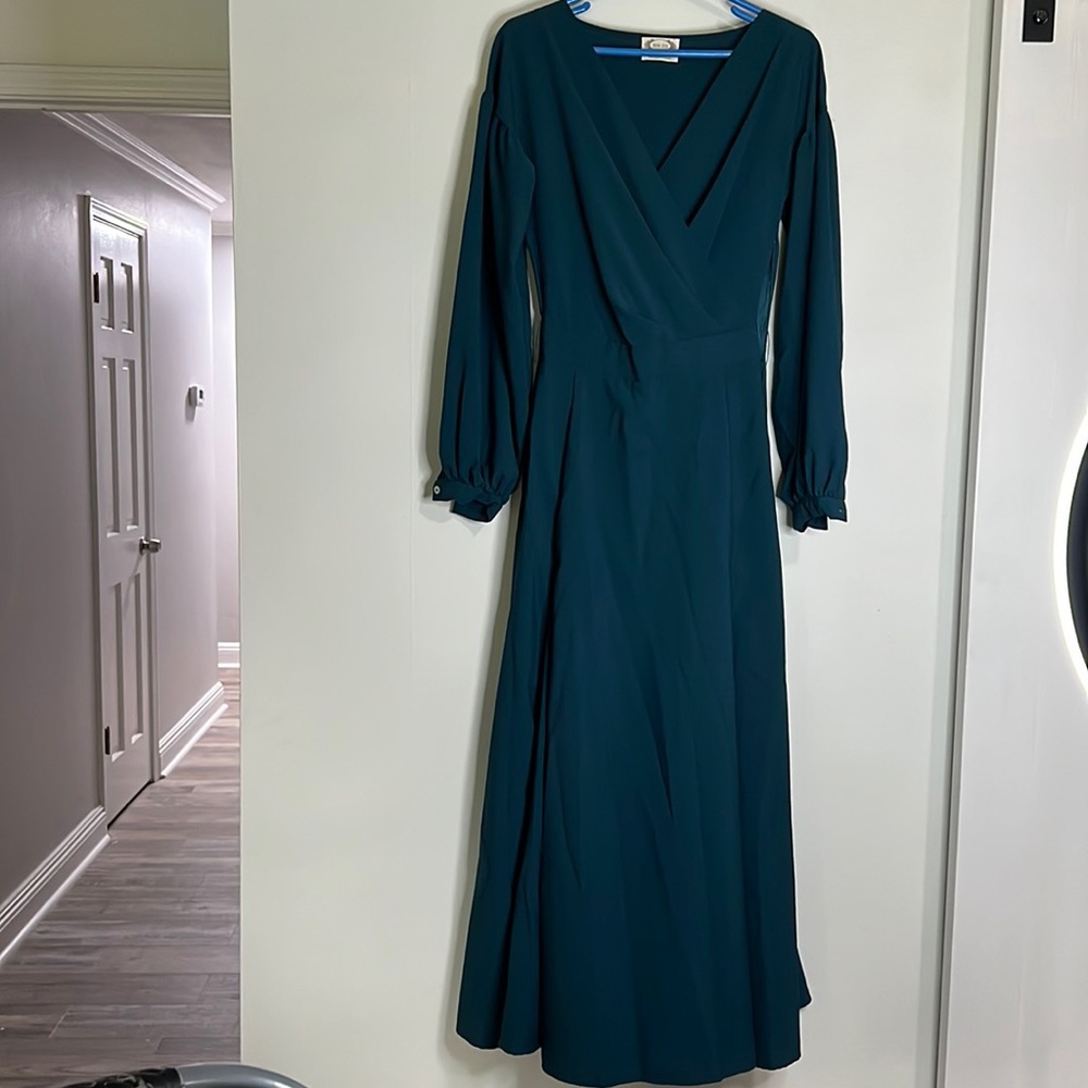 Beautiful deep green/teal maxi, worn for pictures only like new